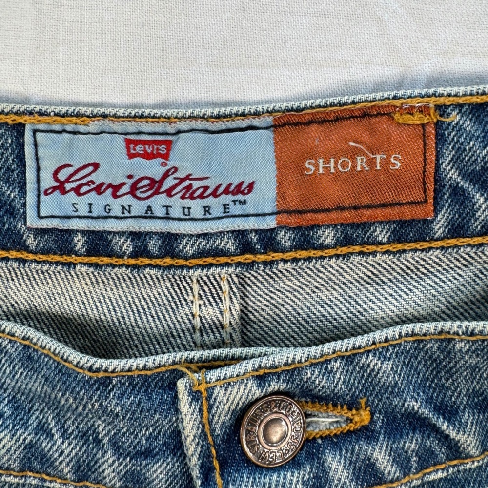 VTG 90s Made In USA Levi's Orange Tab Jean Shorts Men's Size 40 Loose Fit - Picture 3 of 10